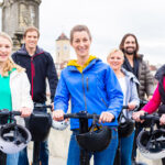 Tourists Having Segway Sightseeing